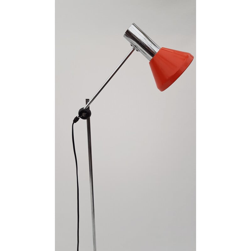 Oranje vloerlamp van Gura Leuchten - 1960