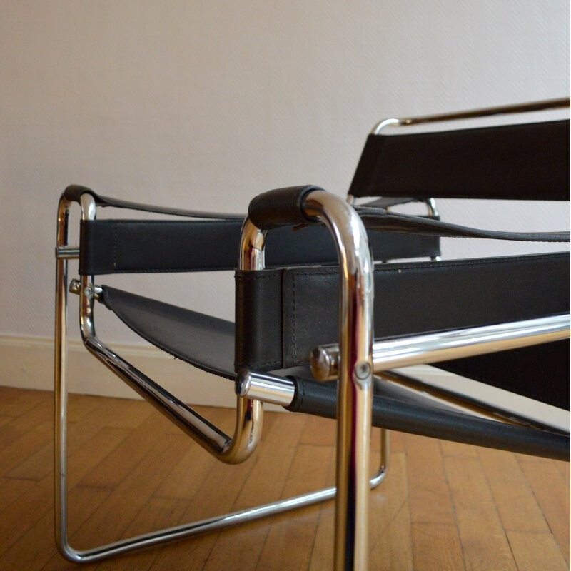 Pair of Wassily armchairs by Marcel Breuer - 1970s