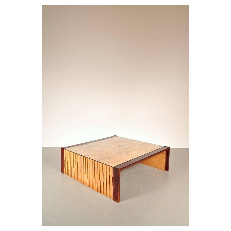 Mesa de café Vintage hardwood de Percival Lafer, Brasil 1960