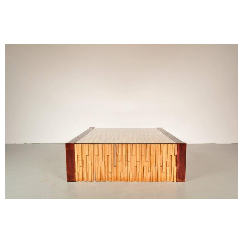 Mesa de café Vintage hardwood de Percival Lafer, Brasil 1960