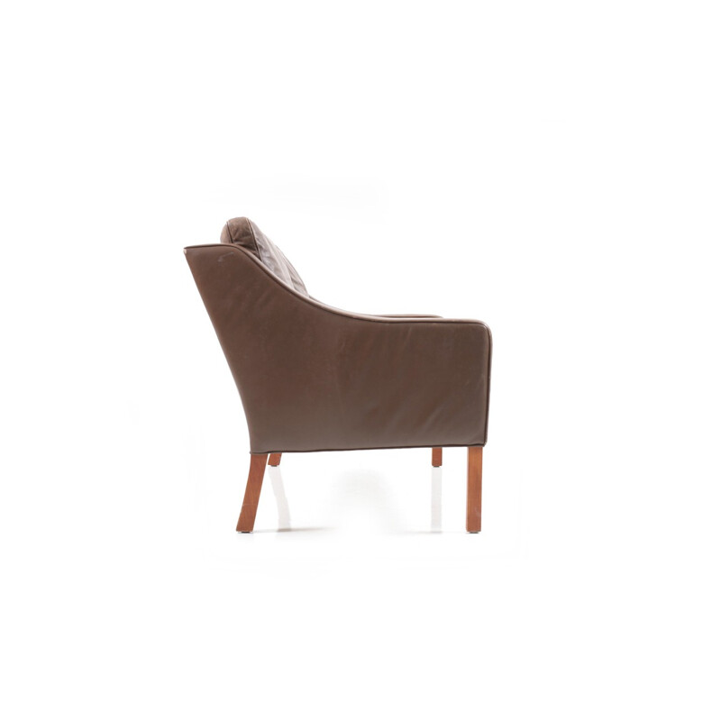 Vintage leather sofa 2208 by Børge Mogensen for Fredericia Furniture, 1960