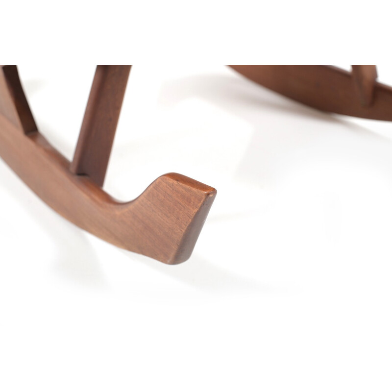 Rocking chair in solid teak by Georg Jensen for Kubus - 1960s