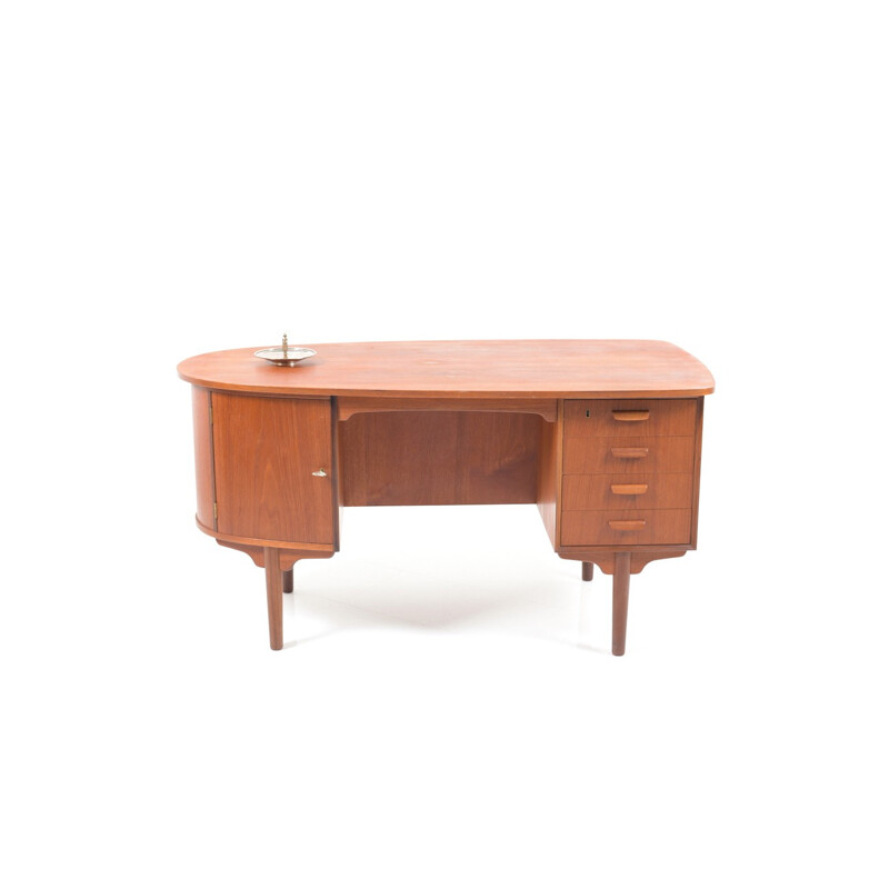 Vintage danish organic desk in teak - 1950s