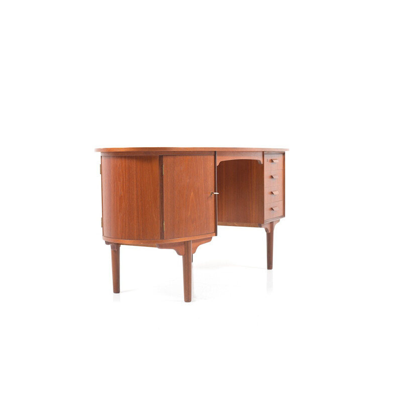 Vintage danish organic desk in teak - 1950s