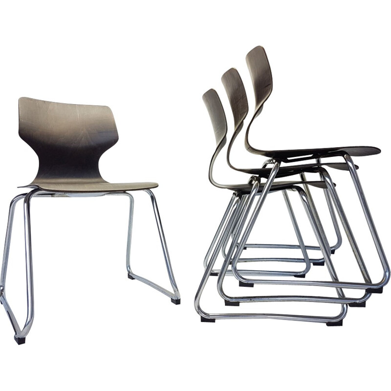 Vintage Chairs by Adam Stegner for Flötotto - 1960s