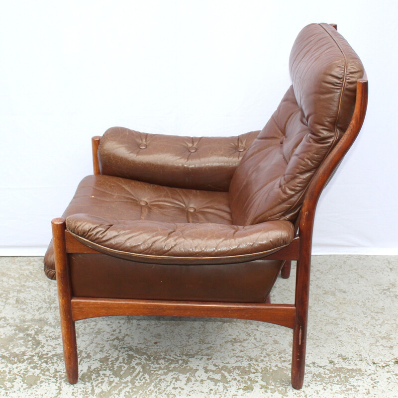 Scandinavian teak armchair - 1960s