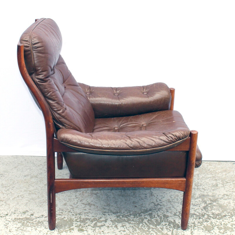 Scandinavian teak armchair - 1960s