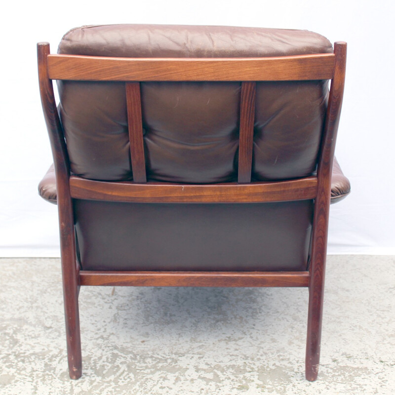 Scandinavian teak armchair - 1960s