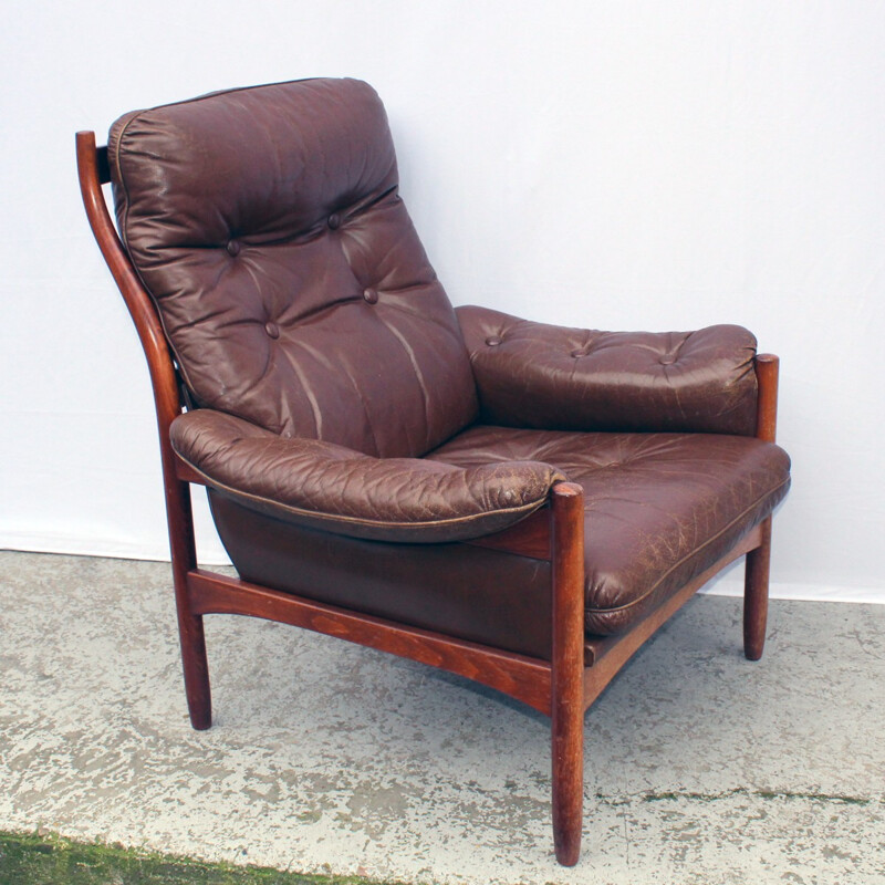 Scandinavian teak armchair - 1960s