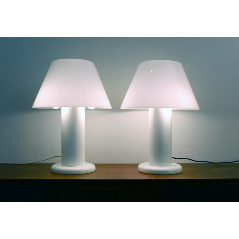 Mid century pair of lamps for Guzzini - 1970s
