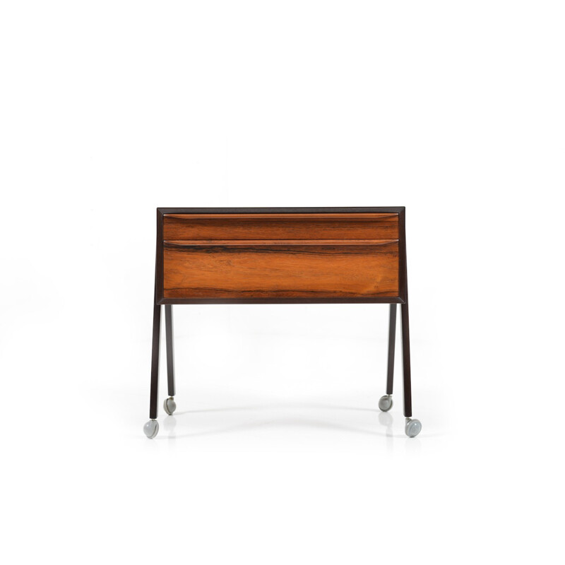 Vintage sewing cart in Rosewood, 1960