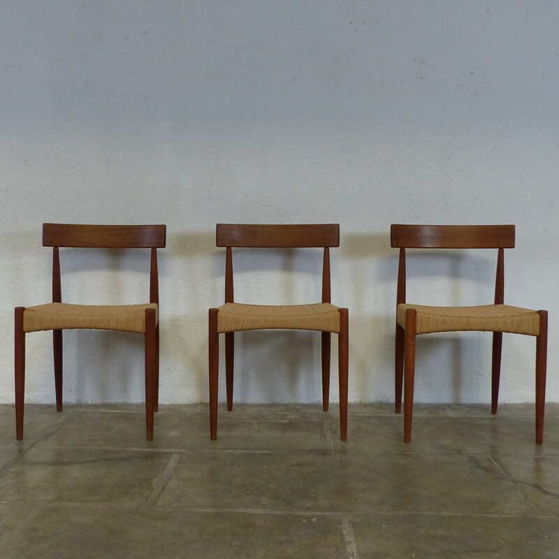 Chairs in teak by Arne Hovmand Olsen for Mogens Kold - 1960s