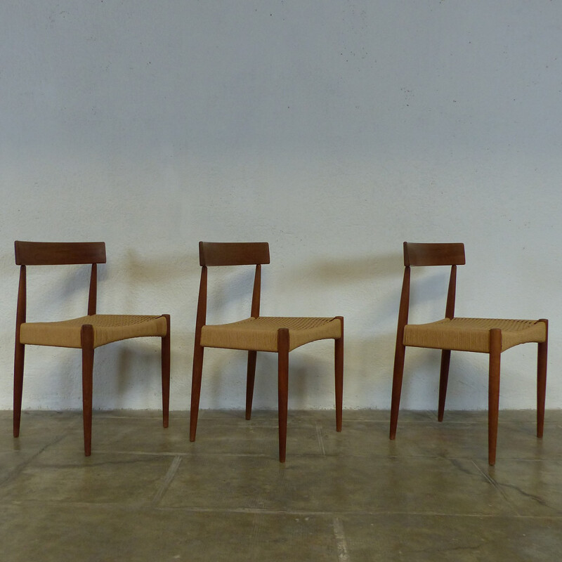 Chairs in teak by Arne Hovmand Olsen for Mogens Kold - 1960s