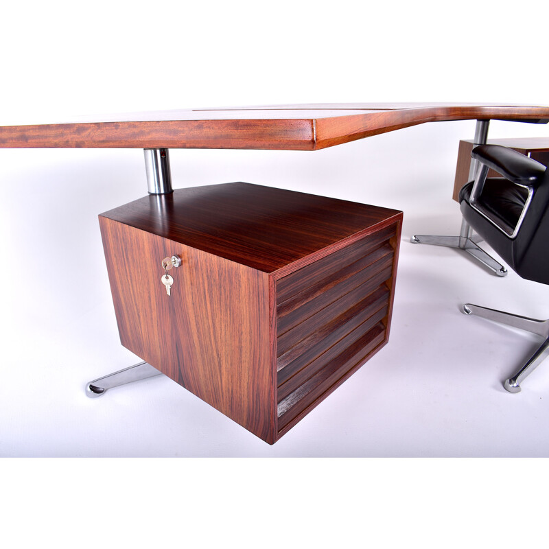 Bureau de direction boomerang par Osvaldo Borsani pour Tecno - 1970