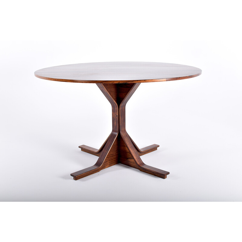 Table in rosewood by Gianfranco Frattini for Bernini - 1950s