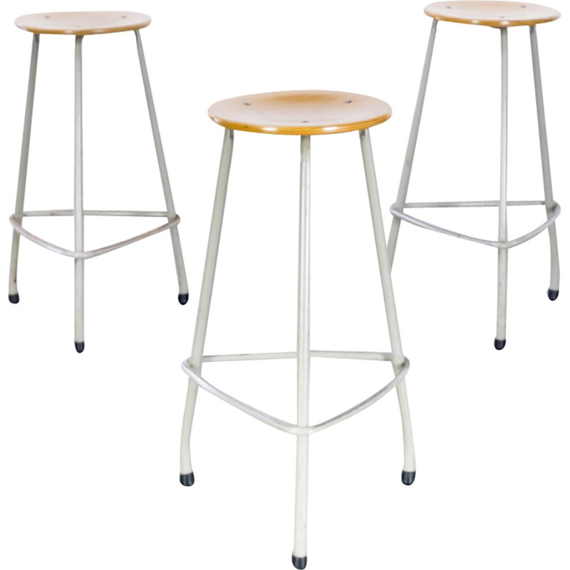 Set of 3 stools by Friso Kramer for Ahrend de Cirkel - 1960s