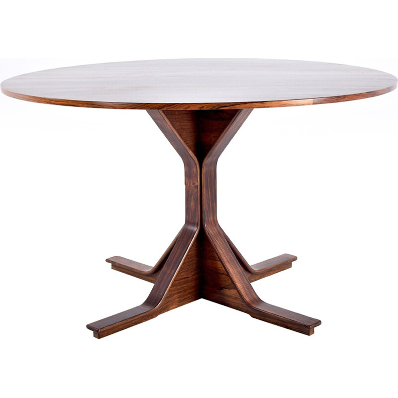 Table in rosewood by Gianfranco Frattini for Bernini - 1950s