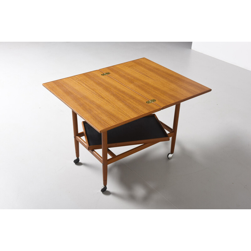 Vintage trolley in teak by Grete Jalk for CFC Silkenborg - 1960s