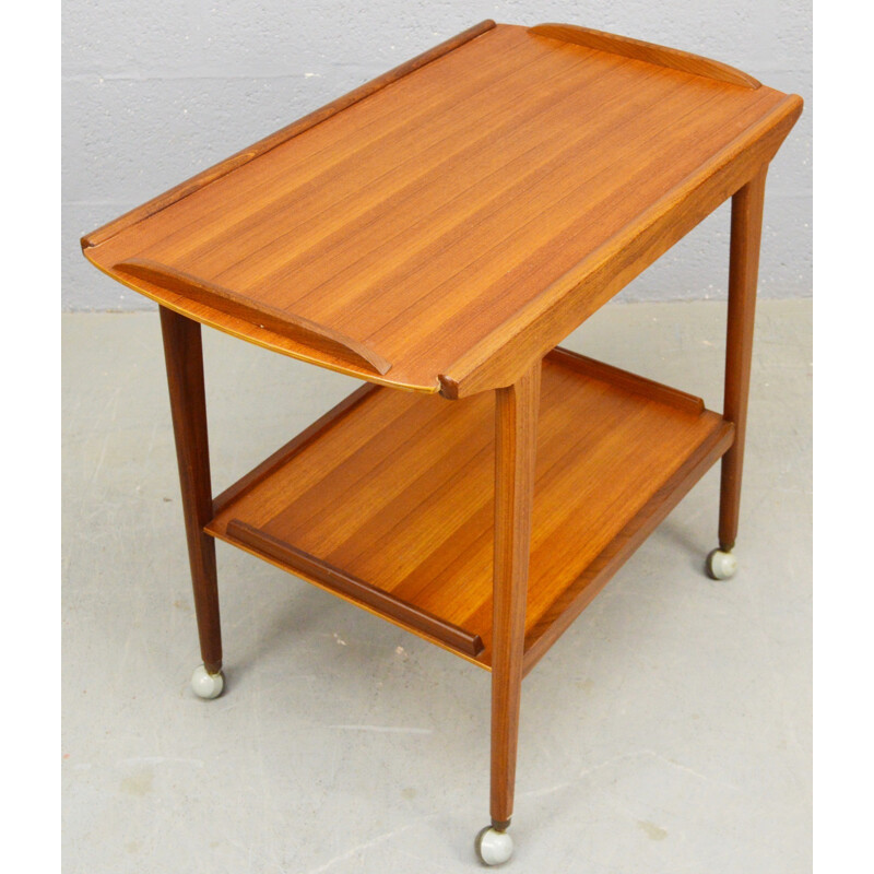 Vintage drinkstea trolley in teak by Remploy - 1960s