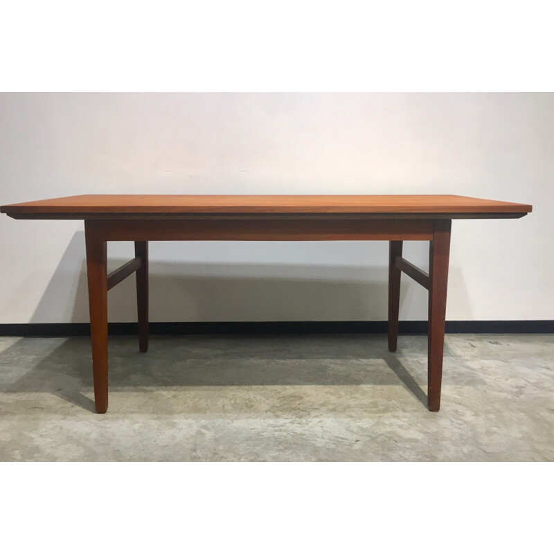 Extendable vintage table in teak - 1960s