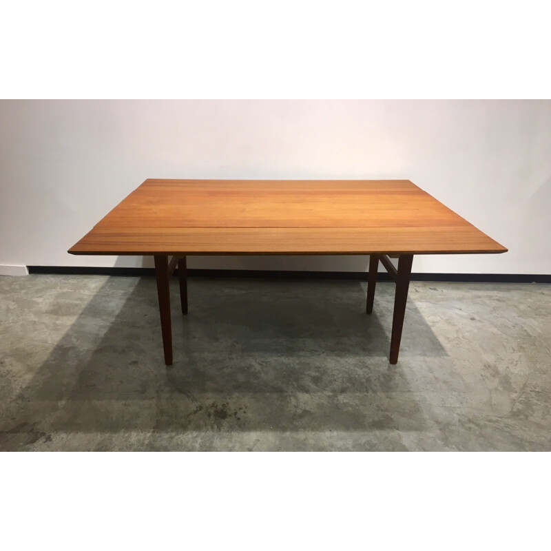 Extendable vintage table in teak - 1960s