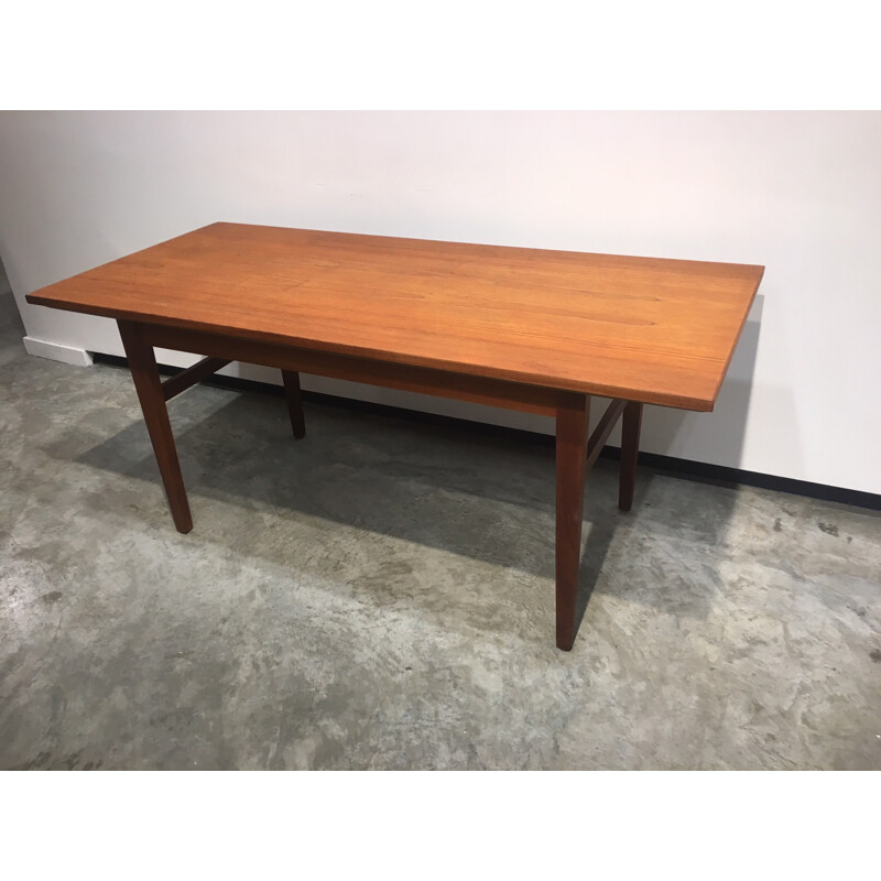 Extendable vintage table in teak - 1960s