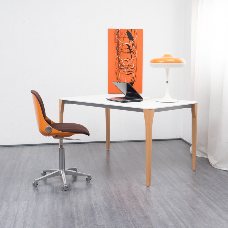 Chaise de bureau orange modèle 2326 par Wilkhahn - 1970