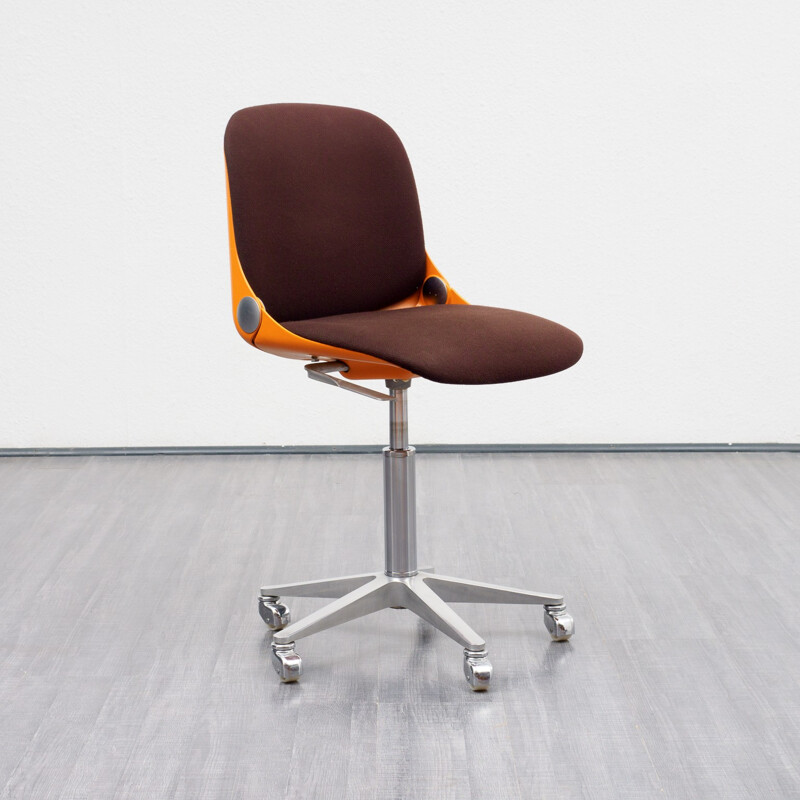 Orange office chair model 2326 by Wilkhahn - 1970s