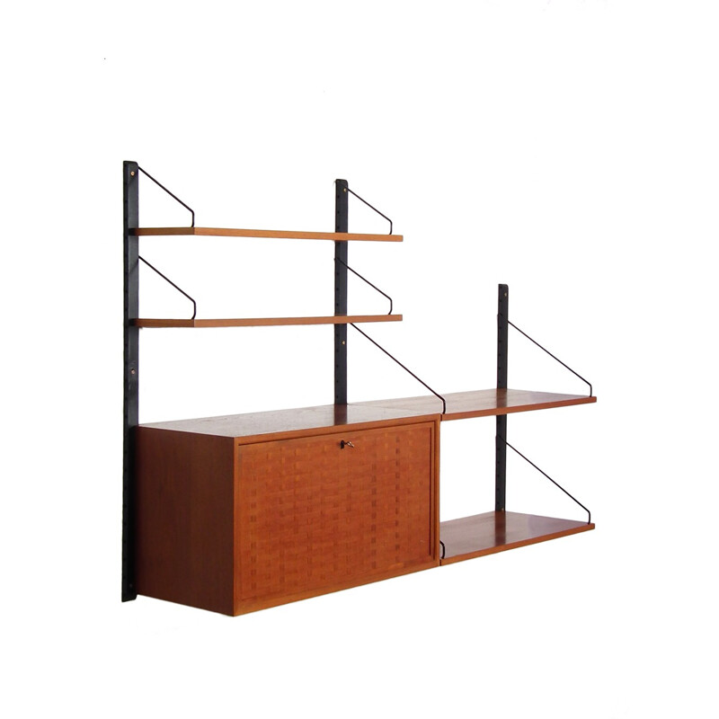 Wall shelves sideboard by Poul Cadovius for Royal System - 1940s