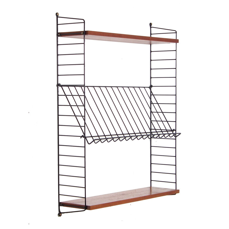 Wall magazine rack by Kajsa and Nisse Strinning - 1948