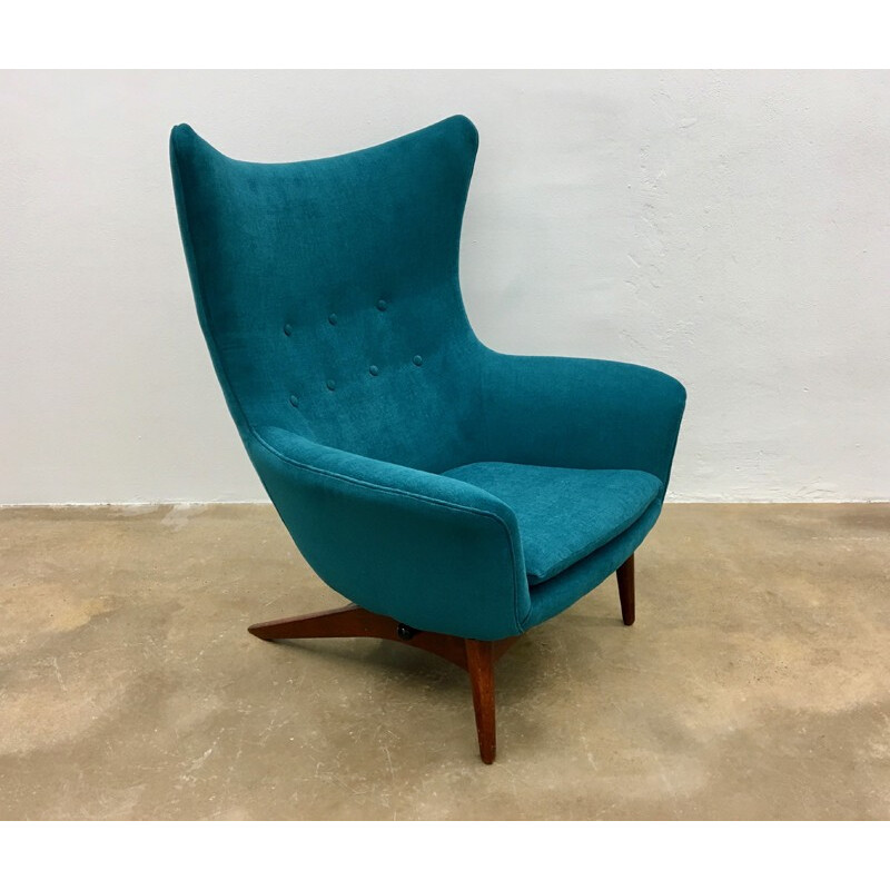 Vintage Reclining Lounge Chair Model 207 by H.W. Klein for Bramin Møbler, Denmark - 1963