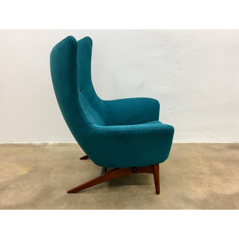 Vintage Reclining Lounge Chair Model 207 by H.W. Klein for Bramin Møbler, Denmark - 1963