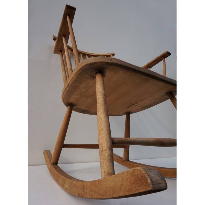 Fauteuil à bascule scandinave par Lena Larsson - 1960