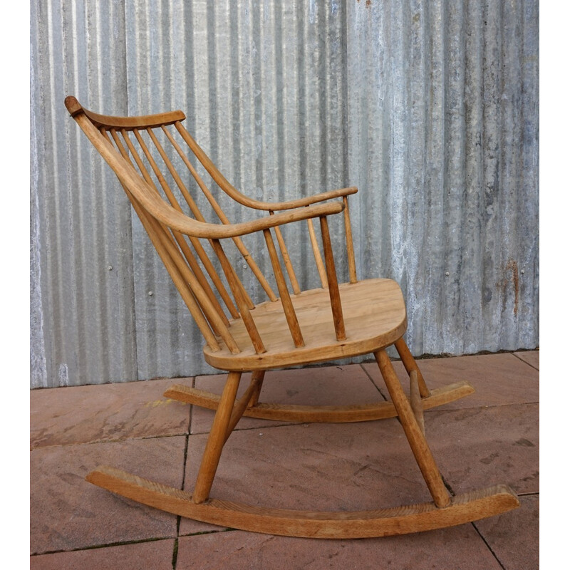 Vintage Rocking Chair by Lena Larsson - 1960s