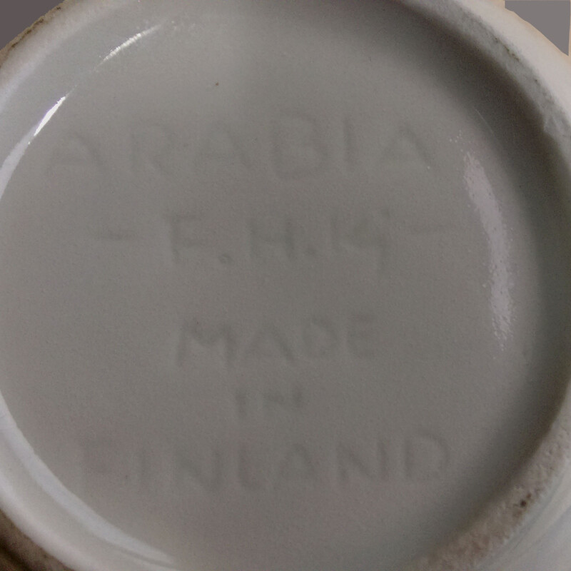 Vaso in porcellana bianca per Arabia - anni '60