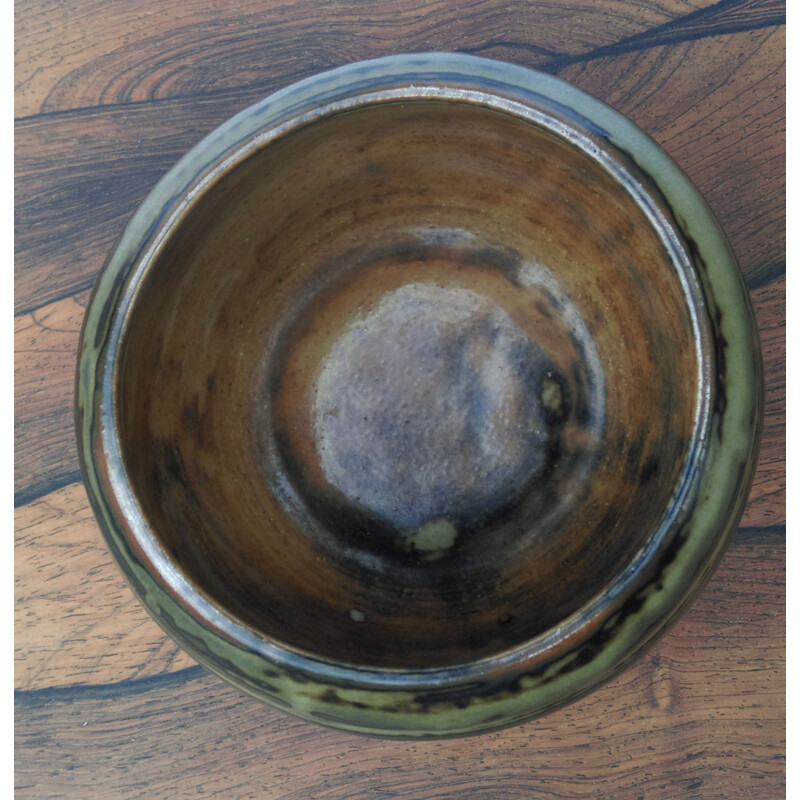 Brown Ceramic Jar by Knud Kyhn for Royal Copenhagen - 1960s