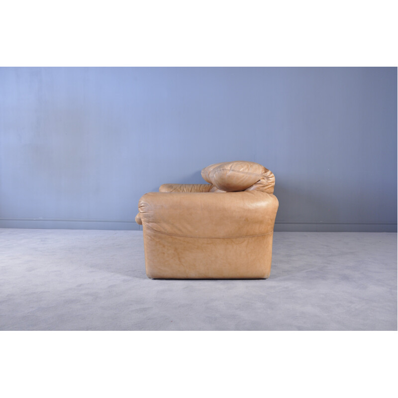 Italian Leather Maralunga Sofa for Cassina - 1970s