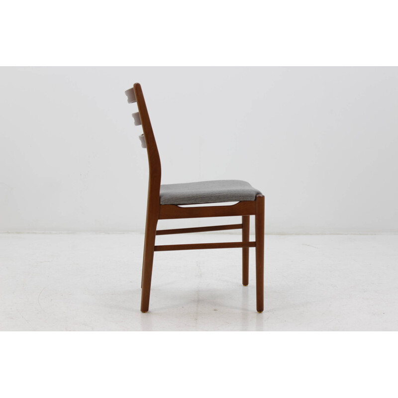 Suite van vier Deense teakhouten stoelen - 1960