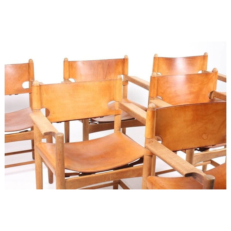 Set of 6 Armchairs by Børge Mogensen for Frederica furniture - 1950s