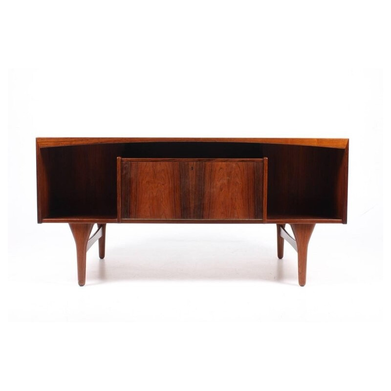 Free standing rosewood desk by Valdemar Mortensen - 1960s
