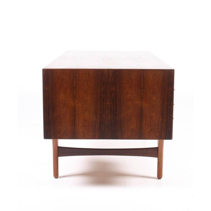 Free standing rosewood desk by Valdemar Mortensen - 1960s
