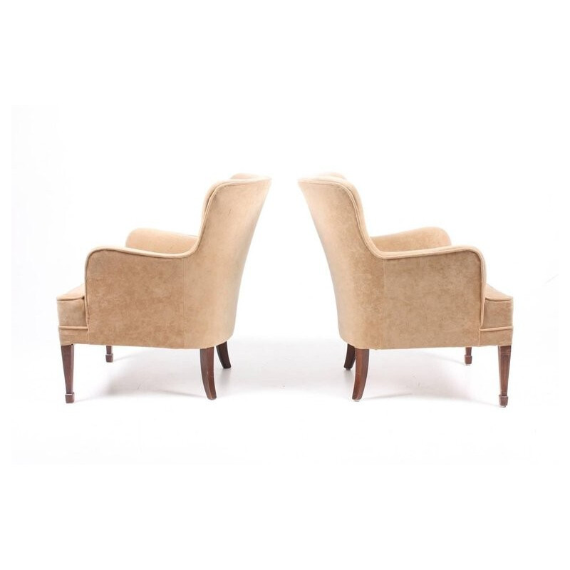 Pair of lounge armchairs by Maa. Frits Henningsen for Frits Henningesen - 1940s