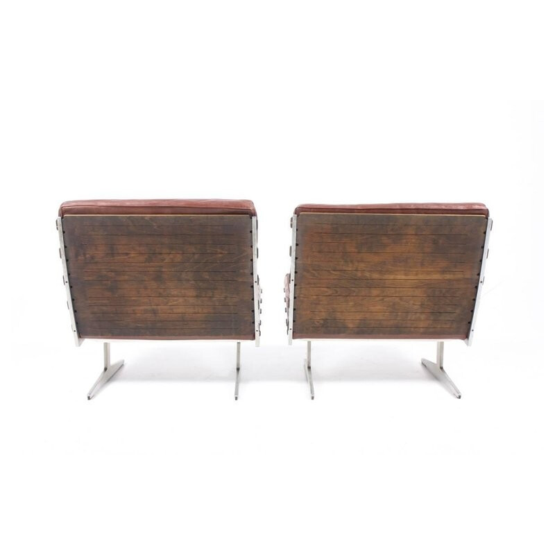 Pair of lounge armchairs by Paul Leidersdorff - 1960s