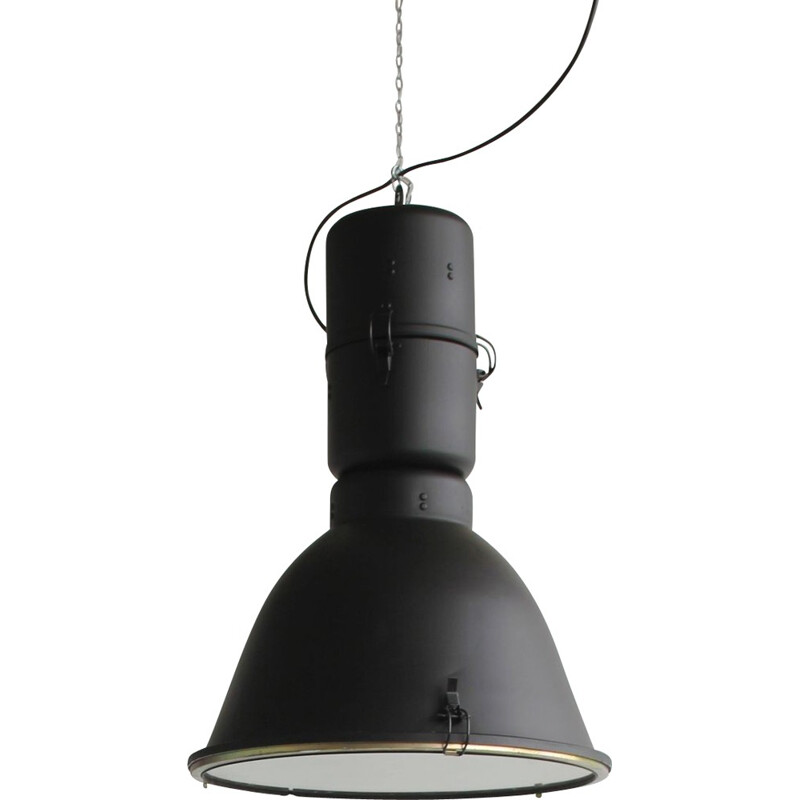Polish industrial factory pendant light lamps by Elgo - 1990s