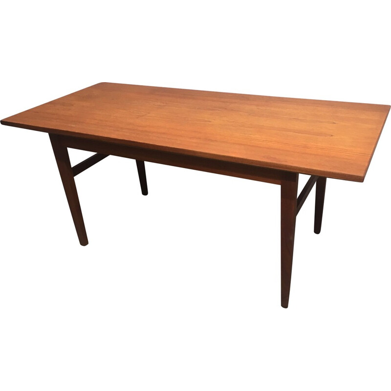Table vintage extensible en teck - 1960