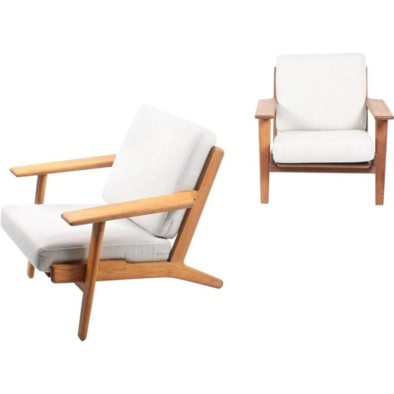 Pair of vintage armchairs by Hans J. Wegner for Getama - 1950s