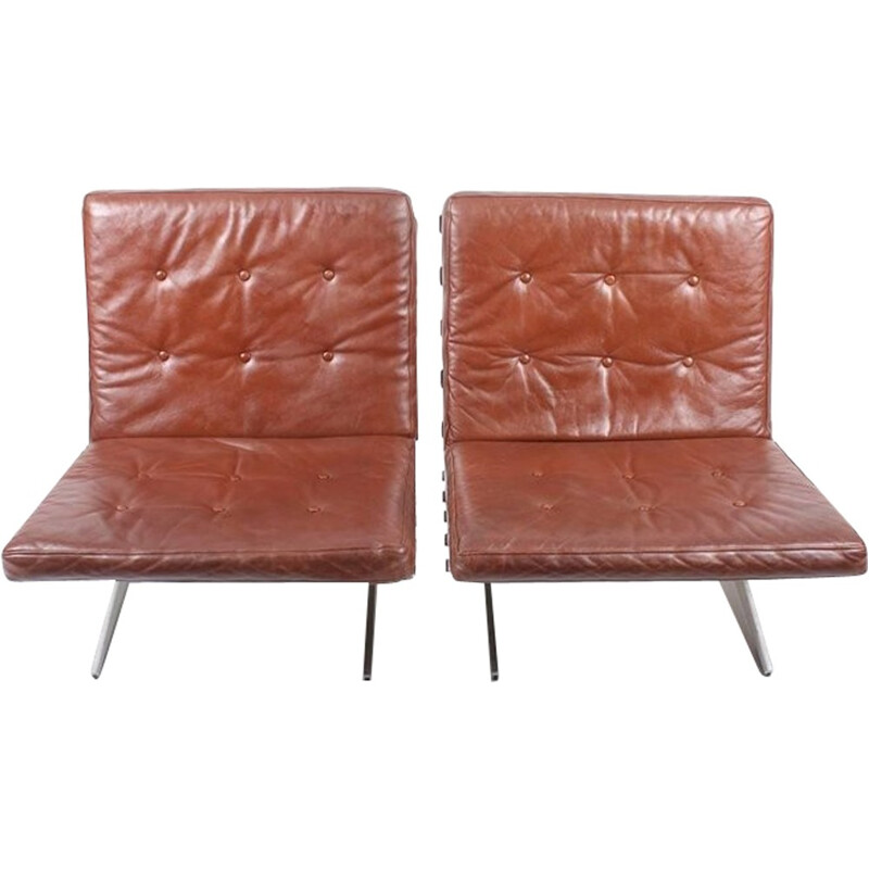 Pair of lounge armchairs by Paul Leidersdorff - 1960s