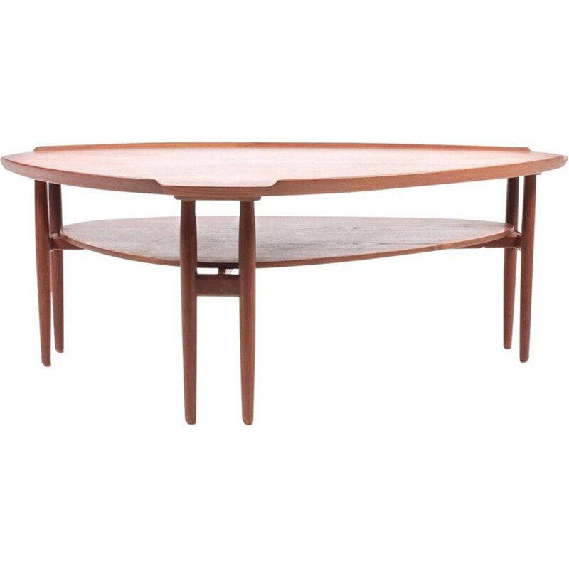 Vintage coffee Table in teak by Arne Vodder for Bovirke - 1950s