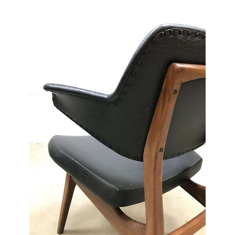 Fauteuil Vintage "Pingouin" Webe Louis van Teeffelen - 1950