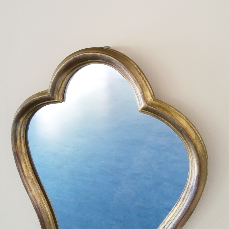 French Mirror with Gilded Wooden Frame - 1960s